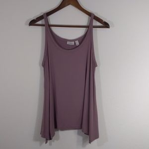 LOGO Lori Goldstein Tank Top Dusty Plum Size M